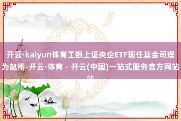 开云·kaiyun体育工银上证央企ETF现任基金司理为赵栩-开云·体育 - 开云(中国)一站式服务官方网站