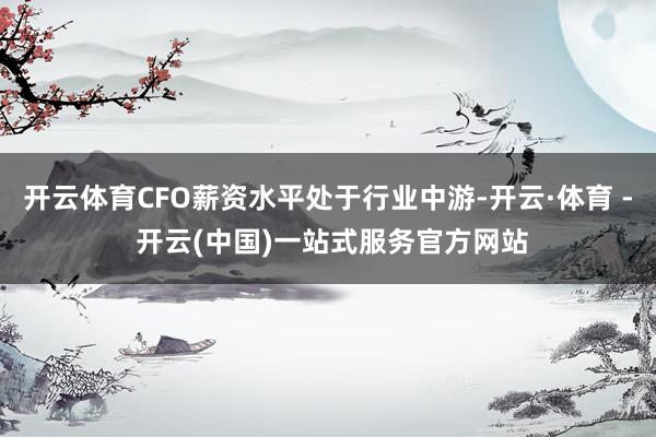 开云体育CFO薪资水平处于行业中游-开云·体育 - 开云(中国)一站式服务官方网站